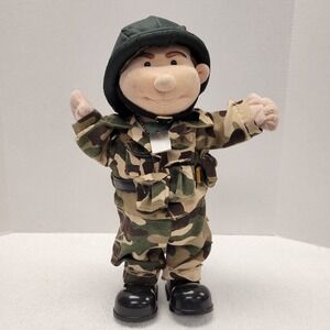 Vtg MUSICAL PLUSH ARMY SOLDIER 1979 Beverly Hills Teddy‎ Bear Co